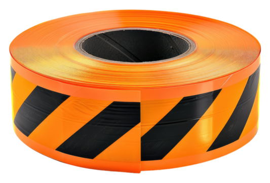Photo of Barrier Tape isolated on transparent background