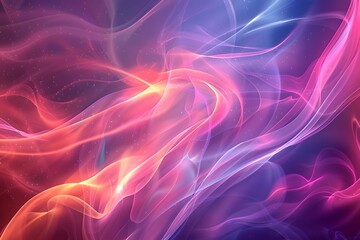 Fototapeta premium Ethereal Waves of Colorful Light