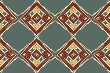 Abstract Ikat Art Seamless Pattern Folk Embroidery Aztec Geometric Art, Geometric Ethnic, African Ikat Paisley Embroidery. Navajo, Seamless Pattern