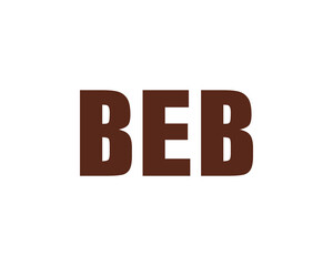BEB Logo design vector template. BEB logo design.
