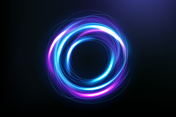 Rounded Purple Blue Light Rotating, Suitable For Product Advertising, Product Design and Other, Vector Illustration