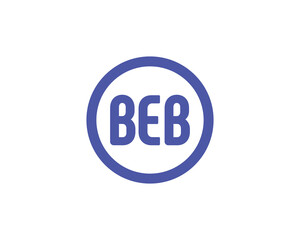 BEB Logo design vector template. BEB logo design.