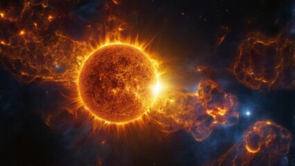 Obraz premium Sun in space 