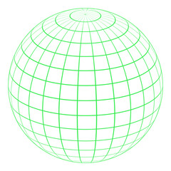 Geometric 3d grid sphere sticker, vaporwave geometry mesh figure graphic, futuristic abstract net pattern form illustration, y2k neon 3d wireframe structure icon.