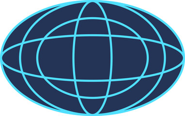 Y2k wireframe earth icon, 90s retro abstract net pattern shape icon, vaporwave neon 3d wireframe structure object, cyberpunk geometry wire frame element graphic, cyber tech trendy grid figure symbol.