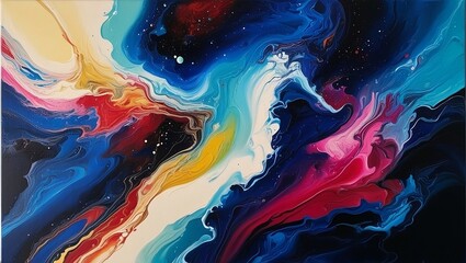 Abstract Background: Swirling Vibrant Colors Background 