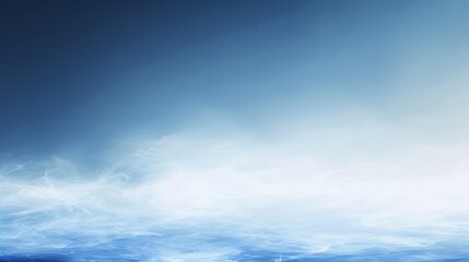 Fototapeta premium Ethereal Blue and White Abstract Misty Landscape
