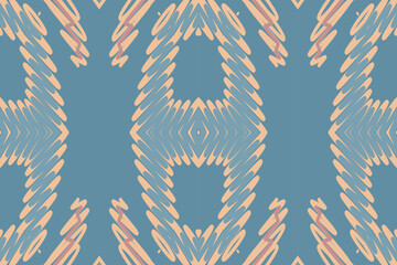 Tribal Native Motif Boho Ornament African American Indian Folk Traditional Embroidery Vector Background. Download the Ikat Ethnic Seamless Pattern Design.