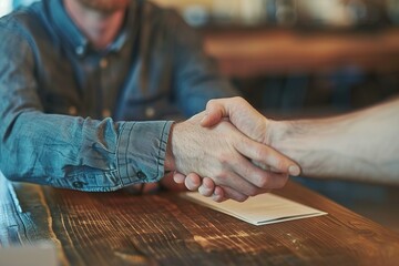 Business handshake to seal the deal