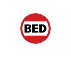 BED Logo design vector template. BED logo design.