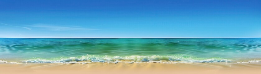 Fototapeta premium Beautiful beach with turquoise water and white sand