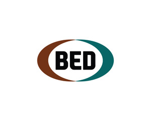 BED Logo design vector template. BED logo design.