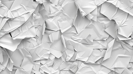 A close-up shot of a smooth, white fabric with flowing, wave-like folds. The soft, light texture creates a calming and elegant feel SEAMLESS PATTERN
