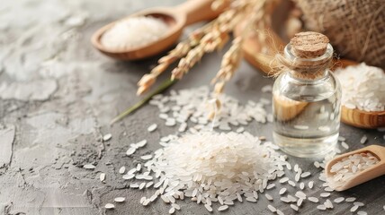 Rice for cosmetic purposes