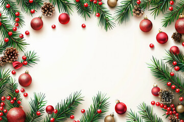 chrismas frame with space in the middle