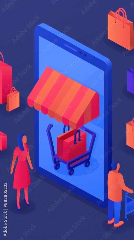 Poster interactive web platform with streamlined purchase process, user engagement, online shopping, copy s