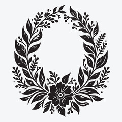 Fototapeta premium Hand Drawn Floral Ornaments and Decoration Elements Collection