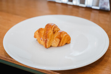 croissant on a plate