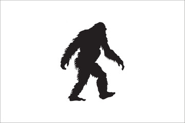 Bigfoot silhouette vector Bundle illustration. Bigfoot silhouette. 