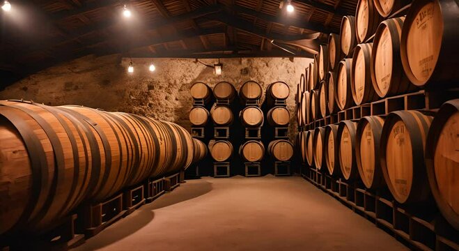 Barrels of rum in the Dominican Republic.