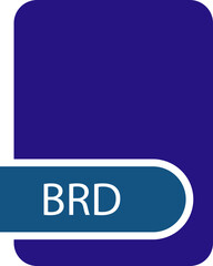 BRD File format icon with contour