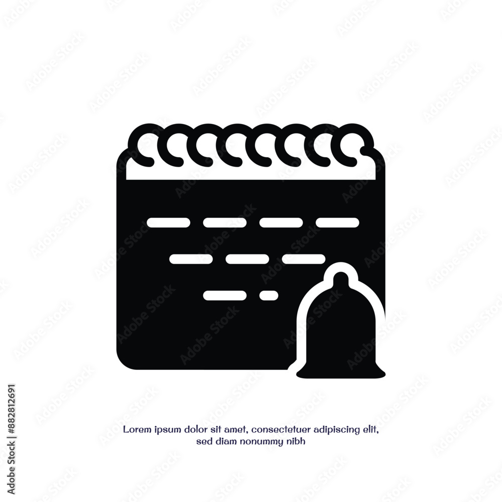 Poster reminder solid icon vector design good for web or mobile app