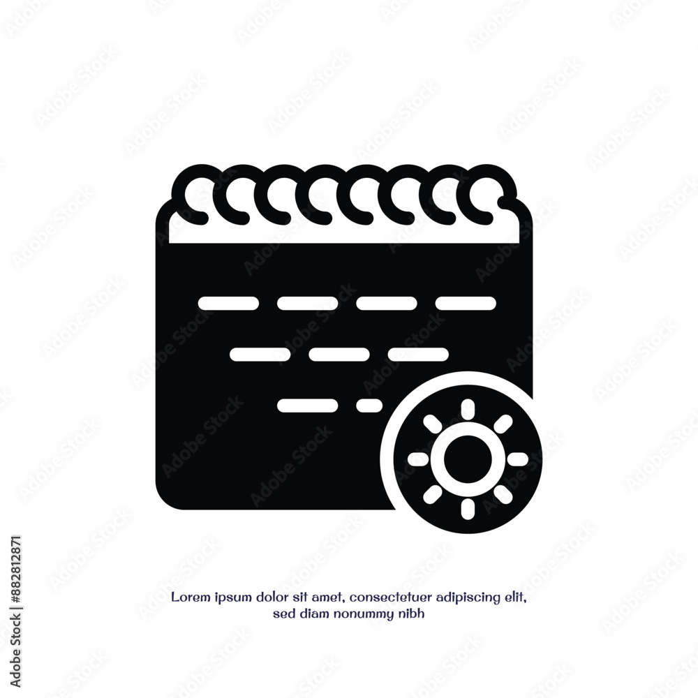 Aufkleber year solid icon vector design good for web or mobile app