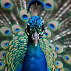 close up of peacock