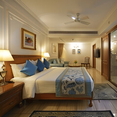 room with bed