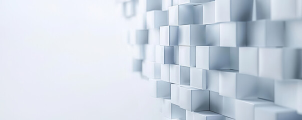 Naklejka premium Geometric background, clean white background, stylish and professional, ample copy space