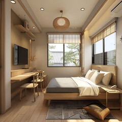 modern living room with fireplace