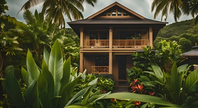 Traditional house in Hawaii.