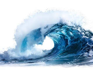 Majestic Ocean Wave Captured in Mid-Curl