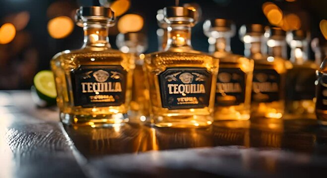 Mexican tequila in Mexico.