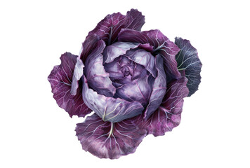 Obraz premium Photo of cabbage isolated on transparent background