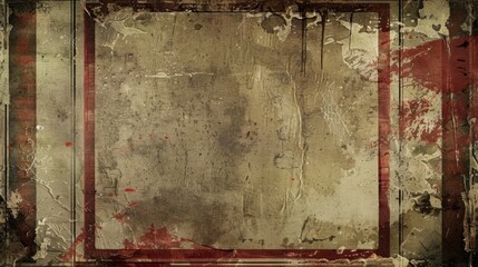Naklejka premium grunge border with clean center , dramatic border with clean interior , clean photo with grunge border