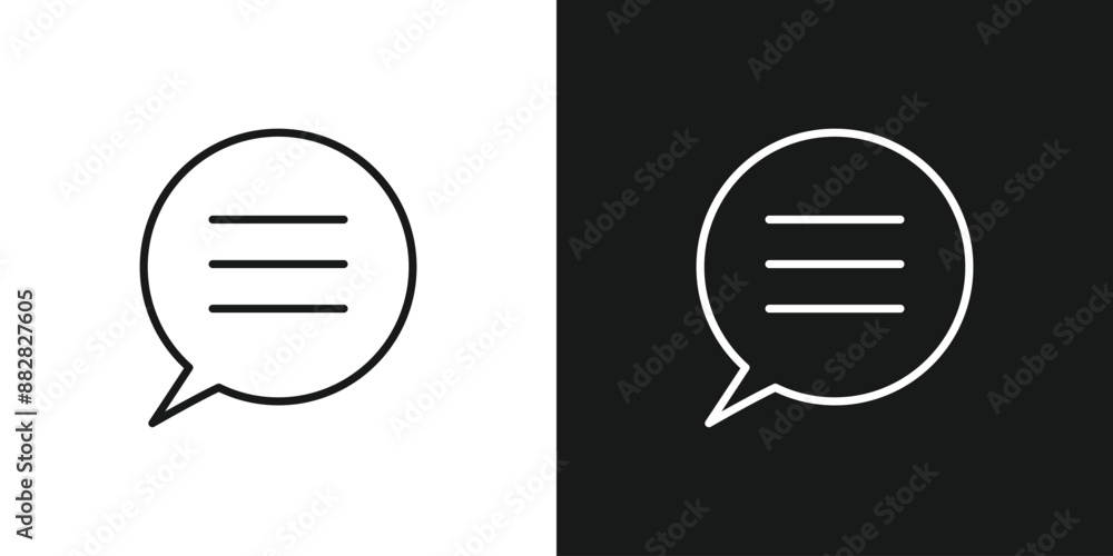 Poster chat icon. talk bubble speech icon set vector.