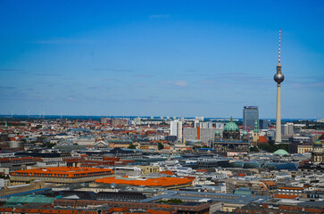 Panorama of Berlin, view from the Panorama punkt. 