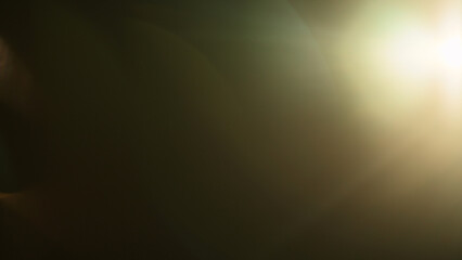 Real lens flare with strong sun backlight and light leaks