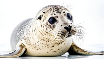 Obraz premium seal on white background, seal isolated on white, animal photos