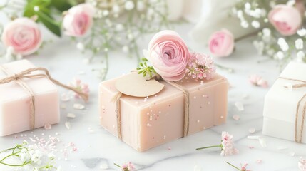 Beautifully wrapped handmade soaps with personalized tags, handmade soap, perfect for a special souvenir