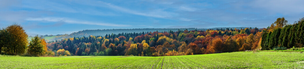 Panorama świetokrzyski pejzaz Poland Swietokrzyskie. © Leszek