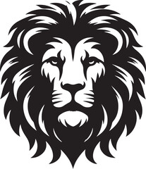 Lion head logo vector illustration design