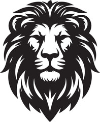 Lion head logo vector illustration design