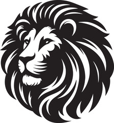 Obraz premium Lion head logo vector illustration design