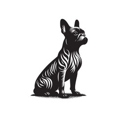 Fototapeta premium Dog silhouette vector image