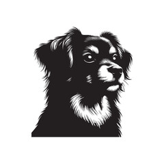 Dog silhouette vector image