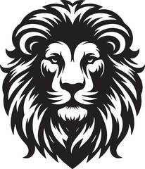 Lion head logo vector illustration design