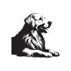 Dog silhouette vector image