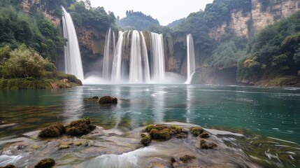 Obraz premium huangguoshu, staubbach falls 